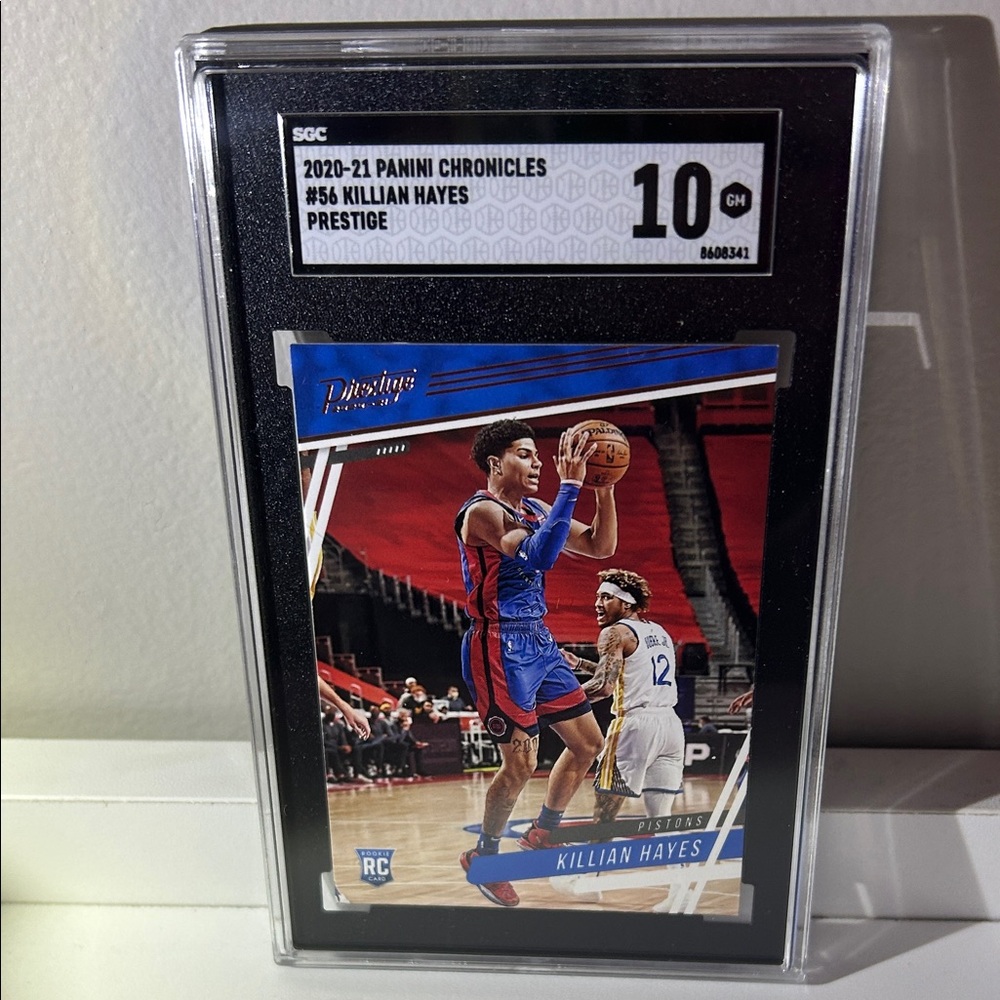 2021 Panini Chronicles Killian Hayes Prestige Rookie Card-SGC 10 Grade